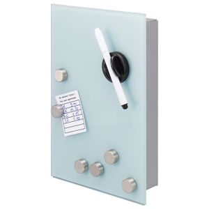 Boîte à Clés Murale Design En Métal Blanc "Home Sweet Home