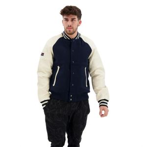 BLOUSON Superdry College Varsity Bomber Jacket Veste- Bleu