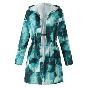 Imperméable - Trench Trench-coat Femme - Manteau Taille - Slim L - Vert