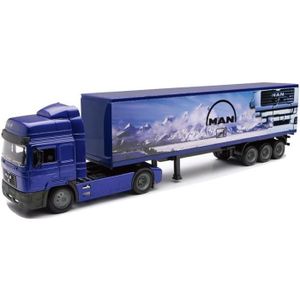 VOITURE - CAMION NEW RAY  Camion MAN Conteneur - Miniature  - 1/43°