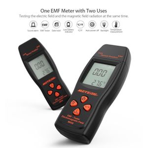 Digital LCD d/étecteur de rayonnement /électromagn/étique Dosim/ètre testeur portatif Mini Digital LCD EMF M/ètre Compteur