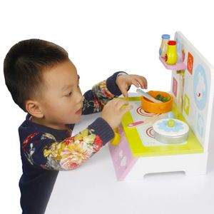 DINETTE - CUISINE SALALIS accessoires de cuisine pour faire semblant Ensemble de jeu de cuisine pour enfants, poêle, ustensiles de jeux activite