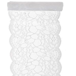 Chemin De Table Dentelle Blanche Achat Vente Pas Cher