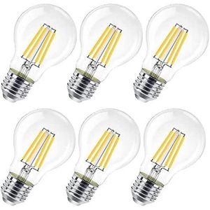 AMPOULE - LED Ampoule LED 10W Filament E27 A60, Ampoules verre Vintage LED, 1200Lm Equivalent à Ampoule Halogène 100W, Blanc[S99]