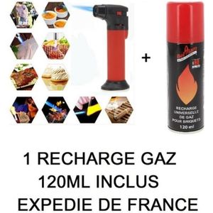 MACHINE DE SOUDURE Mini Chalumeau +1 RECHARGE GAZ 120ML cuisine Crème