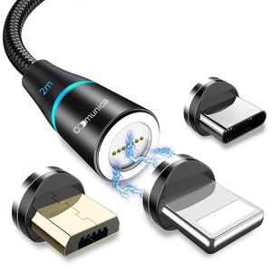 Statik 360 Pro Câble de charge magnétique 100 W Charge rapide Type C et  connecteurs micro USB Magnétique 100 W Câble de charge m192 - Cdiscount  Téléphonie