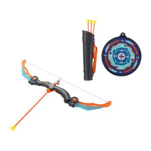 ARC À FLÉCHETTE MOUSSE VGEBY Set de tir à l'arc pour enfants avec arc pliable, flèches à ventouse et cible, jeu de chasse en plein air