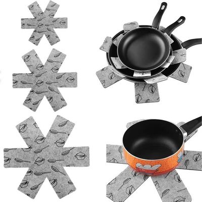 Garneck 6 Pièces Protège-Poêles Feutre Séparateurs De Casseroles Et Poêles - Protection Anti-Rayures Et Isolante