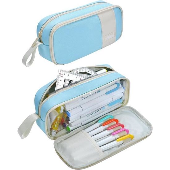 Trousse Transparente Multifonction Avec Fermeture éclair Pour Enfants, Adolescents, étudiants, Jaune, 1pcs, Moderne