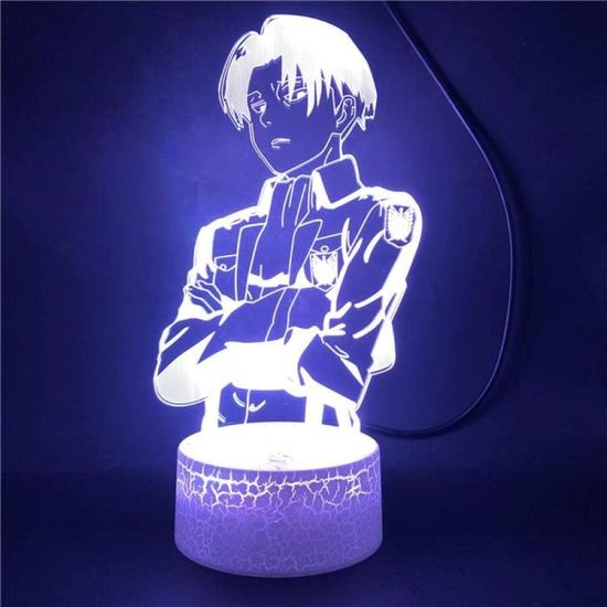 3D Illusion Lampe Led Veilleuse G&eacute;ante Attaque Anime Attaque Sur Titan Chambre D&eacute;cor Cool Enfant Enfant Cadeau AM5261