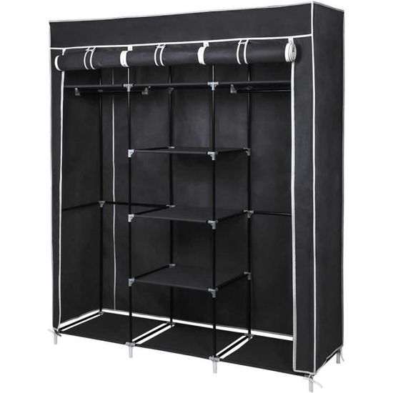 Armoire De Rangement En Toile – Penderie Portable – 149x44x174cm – Neuve