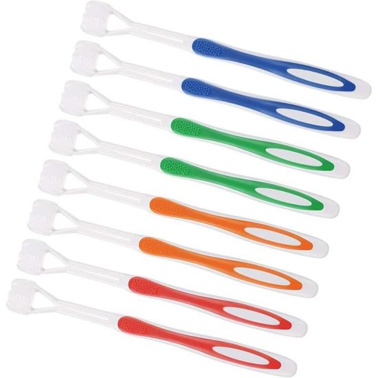Lot De 8 Brosses De Nettoyage Double Tête En Nylon – 17,8 Cm – Pour Bijoux, Vélo, Voiture, Petites Pièces