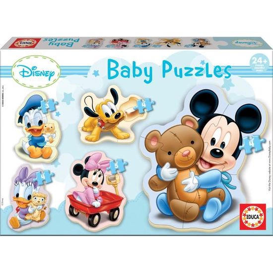 Puzzle progressif BABY MICKEY - EDUCA - moins de 100 pièces - pour enfant de 3 ans et plus