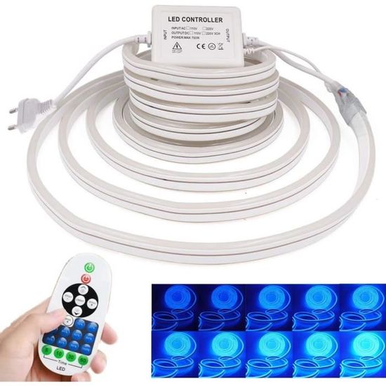 XUNATA Lumière Au Néon LED, 12V 2835 120leds / M Imperméable