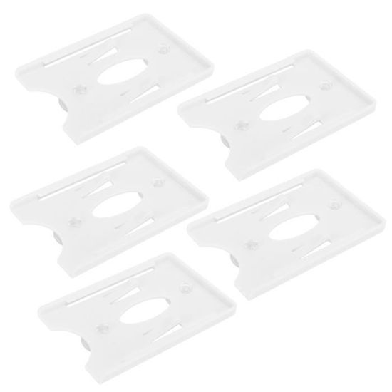 Quzente Porte-Documents Pare-Brise Auto - Lot De 4 - Transparent Auto-Adhésif 10.5x10.5cm