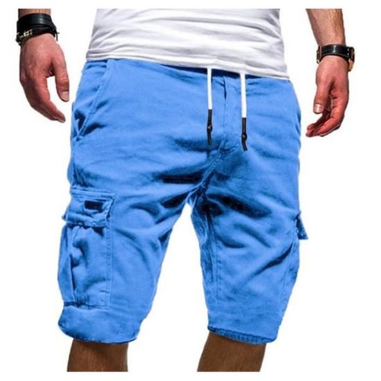 Short,short Cargo Vert à Rabat Pour Homme, Vêtement De Jogging