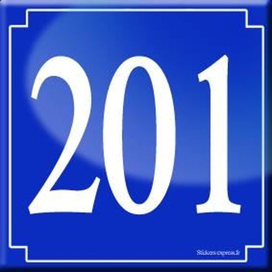 Autocollant Numéro 10 - Dimensions 10x10 Cm - Marque Stickers-Express - Neuf Fabriqué En France