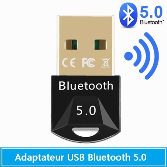 Clé Bluetooth USB, Dongle Bluetooth 5.0, Adaptateur Bluetooth pour PC , Smartphone, Tablette