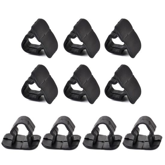 20 Clips De Fixation Isolation Capot Toyota - Référence 9046708081 - Plastique Noir 30x19 Mm - 11