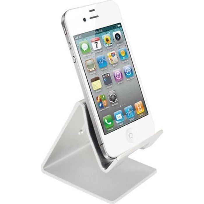 Support universel de support de bureau de téléphone portable pour la tablette ipad iPhone coleur Argent