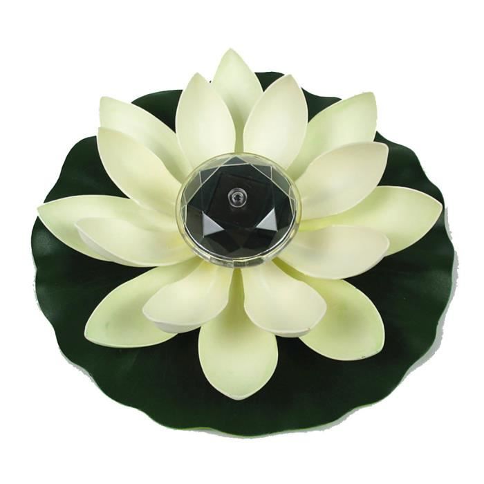LED LED solaire Lumière de fleur fontaine flottante étang de jardin Piscine LampeDP#6097