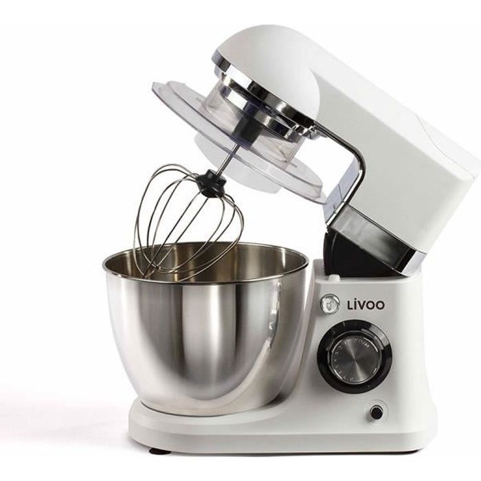 LIVOO DOP194 Robot pâtissier multifonctions - Blanc