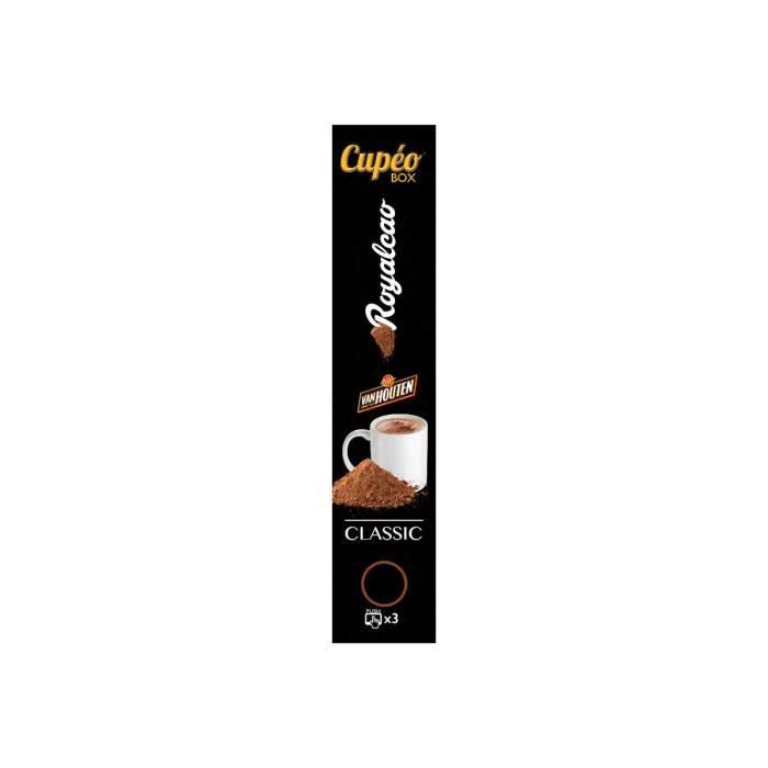 JEDE CUPEO BOX Classic Royalcao VAN HOUTEN Chocolat chaud (cartouche) 570 g