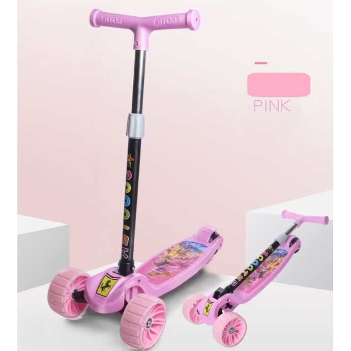 Scooter pour enfants pliant mètres haute voiture trois ou quatre roues 2-8 ans landau élargit la roue Hummer