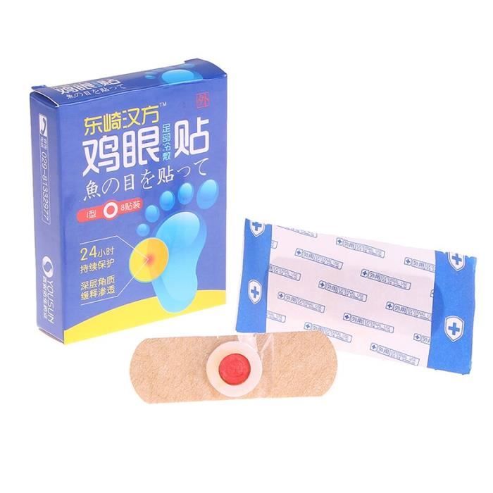 8 pièces-boîte exfoliant maïs pied Patch pieds souples problème enlever dur peau morte traitement enlevé pied verrues plantaires