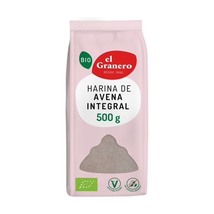 EL GRANERO INTEGRAL - Farine d'avoine complète BIO 500 g