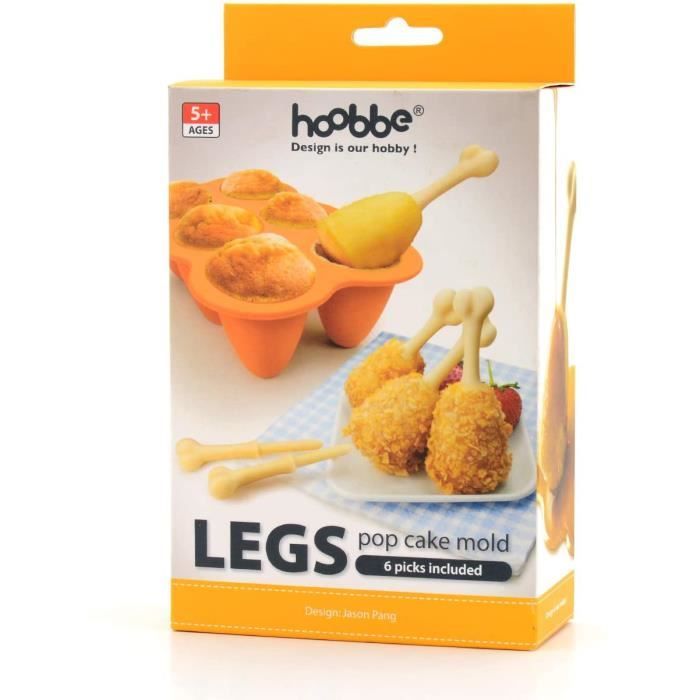 CAKE TDreg Fried Chicken Legs Cuisse de Poulet Silicone Baking Cake Pop Moule agrave sucettes Pop Cake en Silicone 6 bacircto230