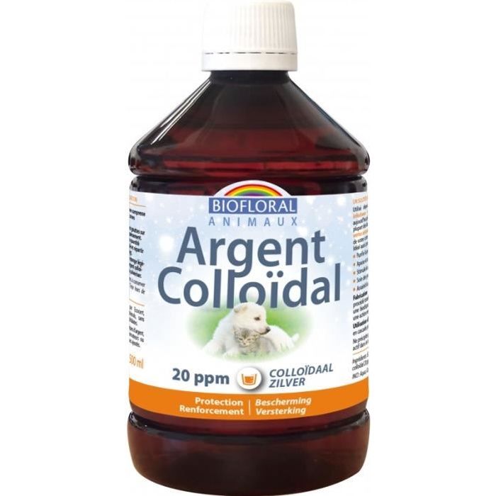 Biofloral Animaux Argent Colloidal 20 ppm 500ml