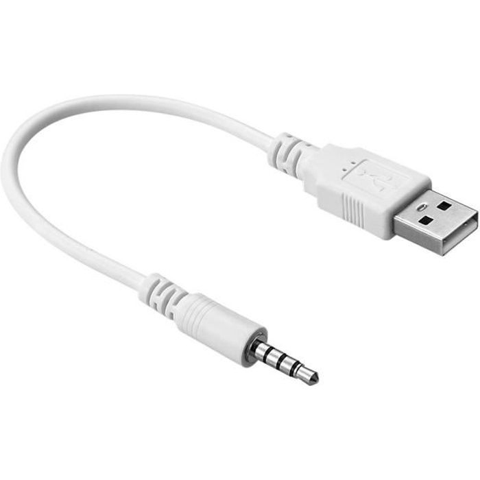 CABLING® Prise USB Câble adaptateur jack 3.5 vers USB A connecteur pour MP3 Shuffle 2
