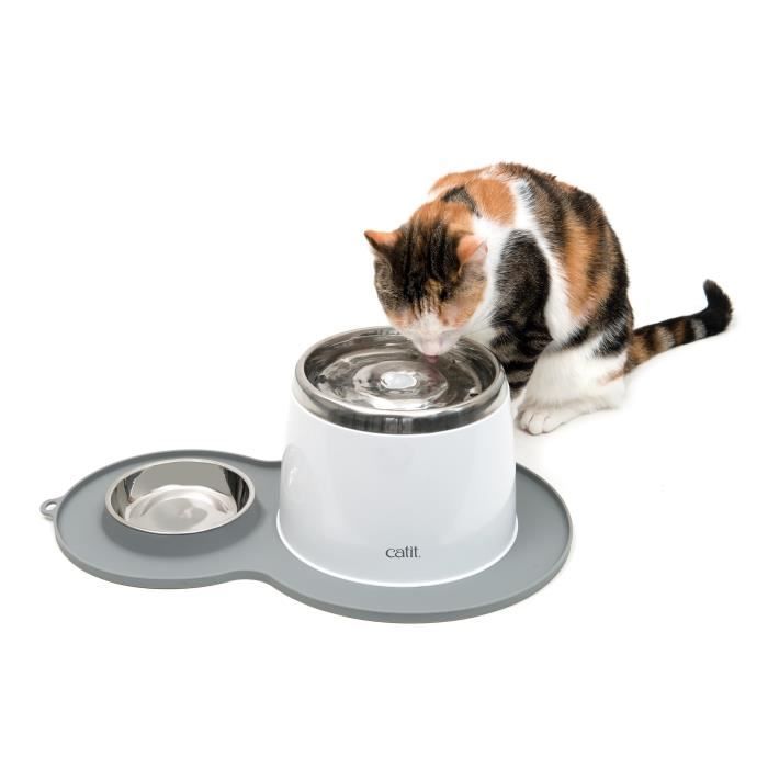 CAT IT Napperon en forme d'arachide - Format moyen - Gris - Pour chat