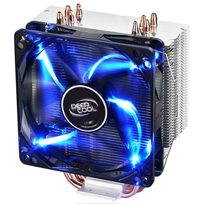 DEEPCOOL Ventilateur pour processeur Gammaxx 400 - Ventirad CPU - 1x120mm LED - Dimensions : 154,5x135x80 - Cuivre, Aluminium