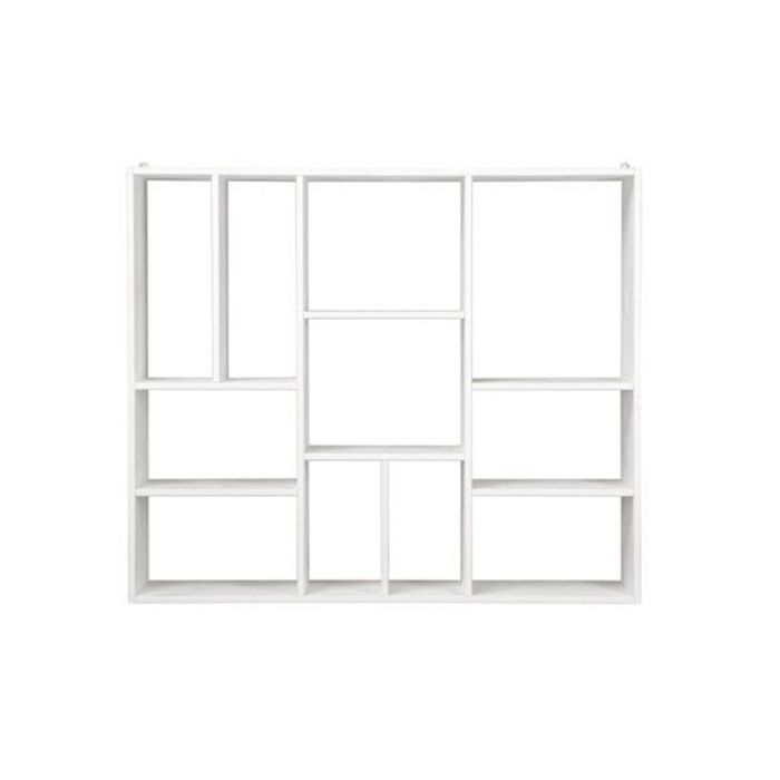 Miliboo - Étagère murale design compartimentée en bois blanc CASYM