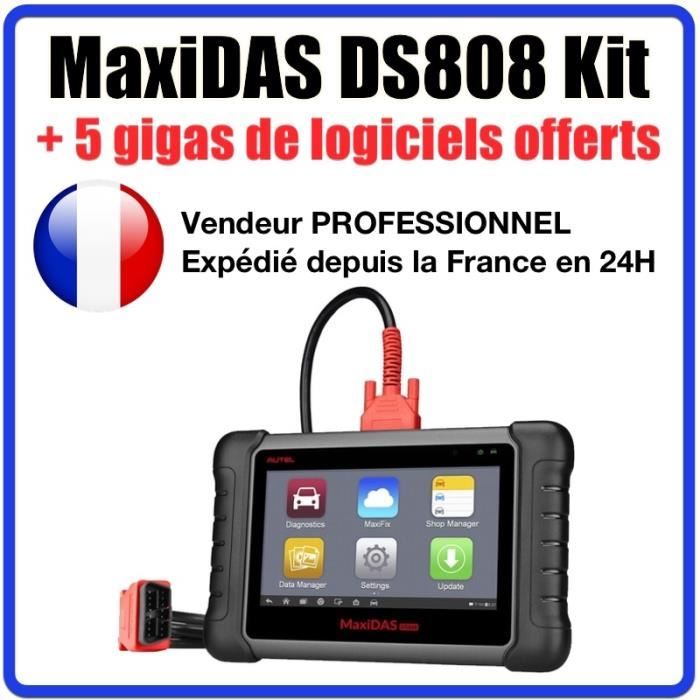 Autel DS808 Valise diagnostic OBD2 - Programmation clé TPMS codage injecteurs
