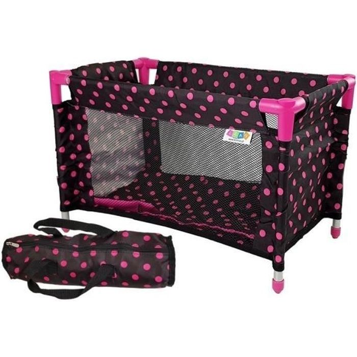 RAIN Lit parapluie poupées et poupons avec accessoires dès 3 ans Noir