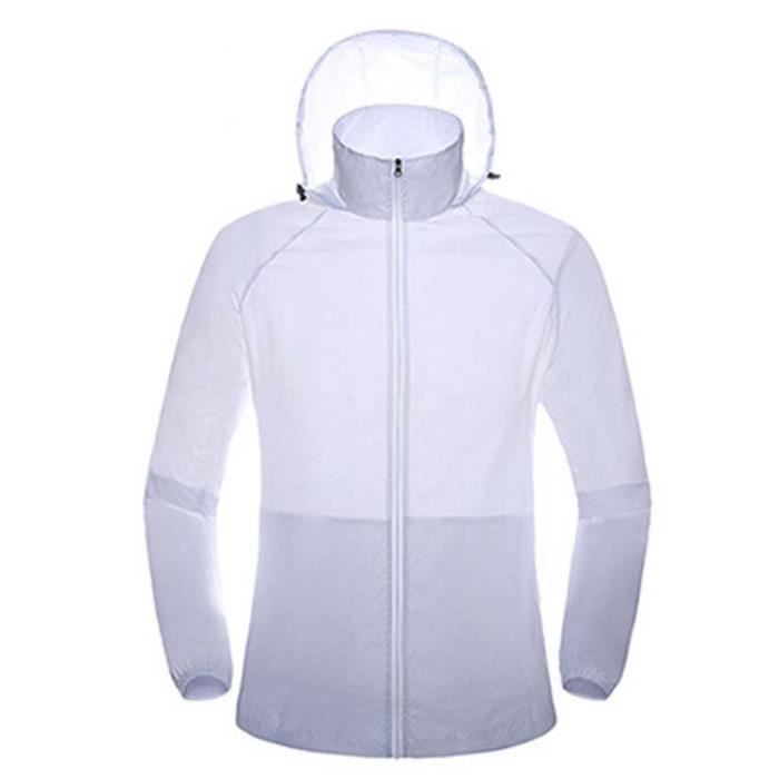 Veste Coupe-Vent à Capuche Ultra Légère Trail Running Anti - UV Et ImperméAble Pour Homme