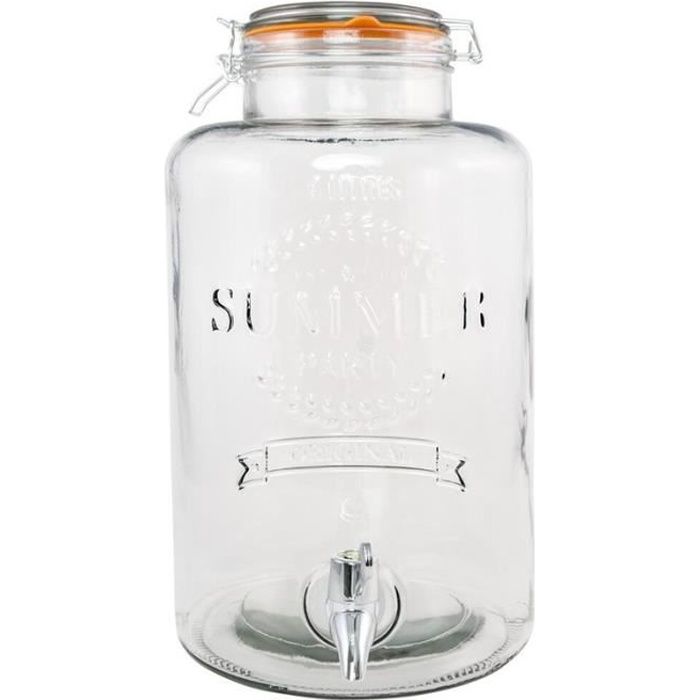 FONTAINE BOISSON VERRE 8L BLANC