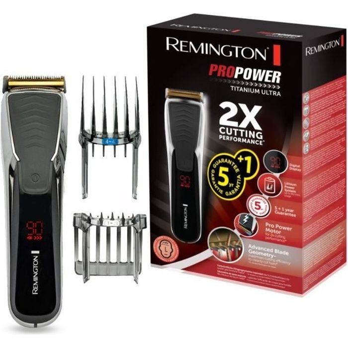 Remington HC7170 Tondeuse Cheveux ProPower Homme, Lames Titanium Anti Coupures, Anti Irritations