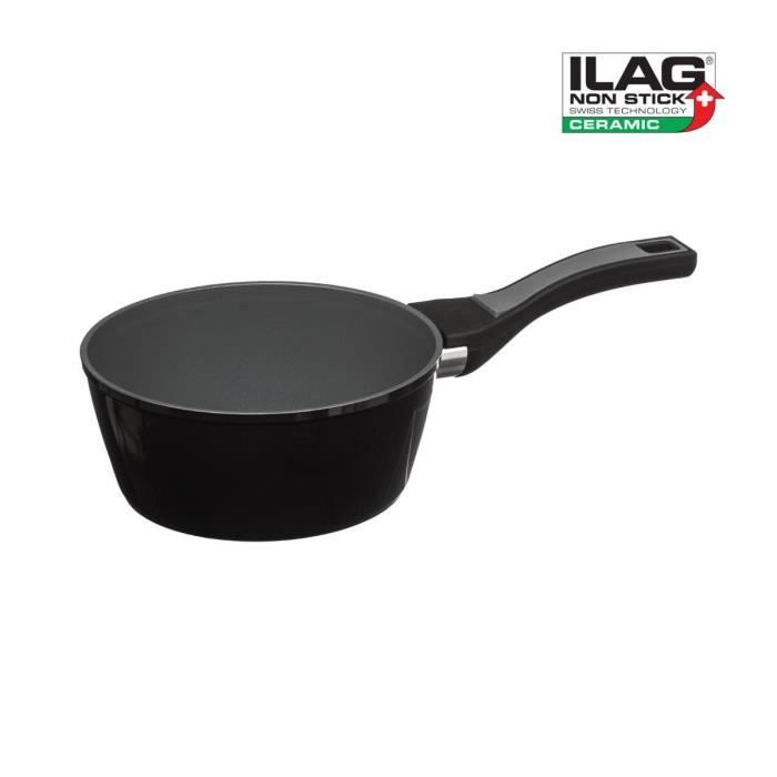 Secret de Gourmet - Casserole en aluminium L, 35,5 x l, 18,8 x h, 7,9 cm Noir