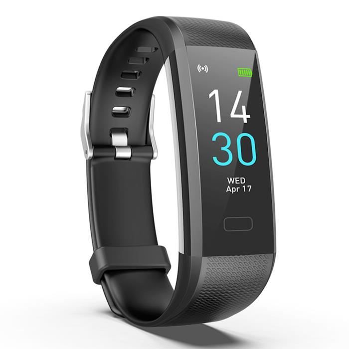 Sport Smart Bracelet Ecran couleur Smartband Surveillance de la fréquence cardiaque Suivi d'activité podomètre