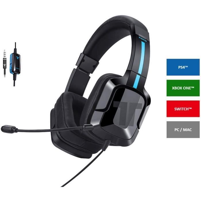 Tritton Kama+ - Casque gaming noir - PS5, PS4, Xbox One, Switch, PC et Mobile