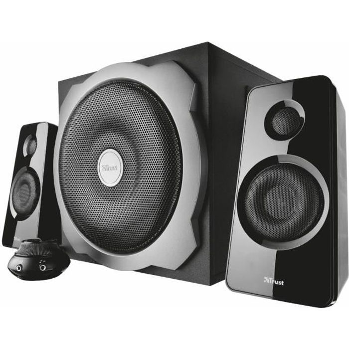 Trust Tytan Enceinte PC 2.1 avec Caisson de Basses pour Ordinateur (120 Watt)