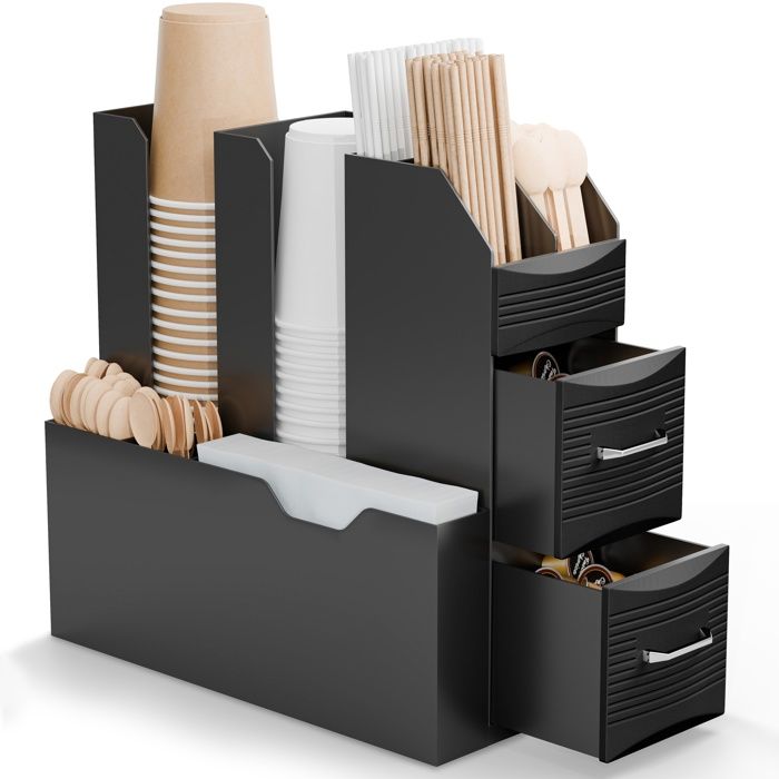 Organisateur De Dosettes De Café En Métal Doré Créatif Accessoires De Café D'hôtel Pour Les Tasses à Café Alimentaires Et Le Panier De Rangement De Capsules
