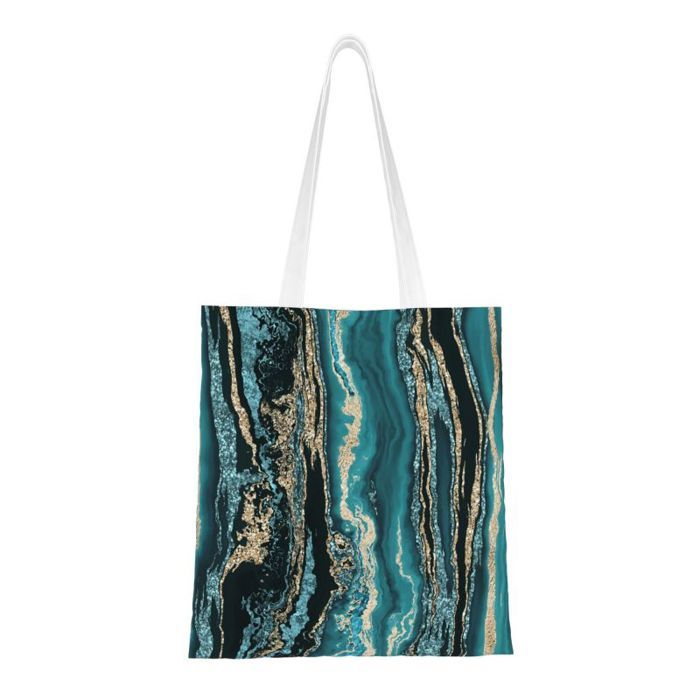 Sac Shopping Femme En Wax - Taille Moyenne - Motif Multicolore - Coton - Fourre-tout - Neuf Sans étiquette