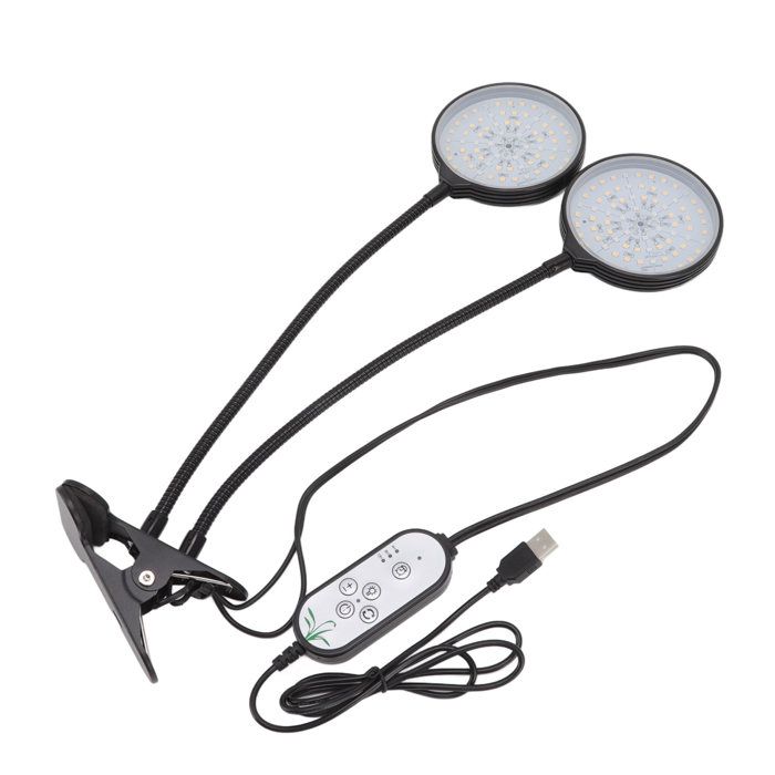 Lampe de croissance LED - YYV - 30W - Étanche - Double tête - 5 niveaux dintensité