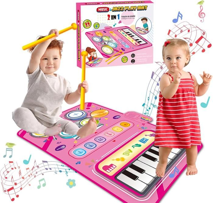 Tapis Piano Musical Gralal – 100x35 Cm, Plusieurs Modes Sons, Pour Bébé Dès 1 An