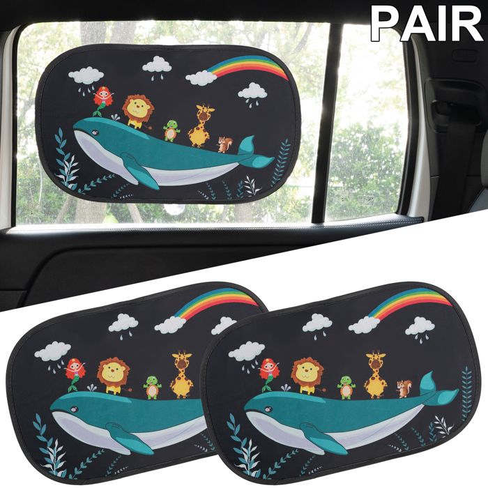 2 Pare-soleil Magnétiques Voiture Bébé - Double Couche, 70x47 Cm, Bloque UV Et Chaleur, Pose Rapide